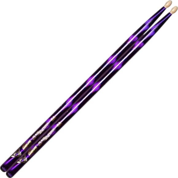 Vater color wrap violet chrome drummer sticks - Picture 1 of 4